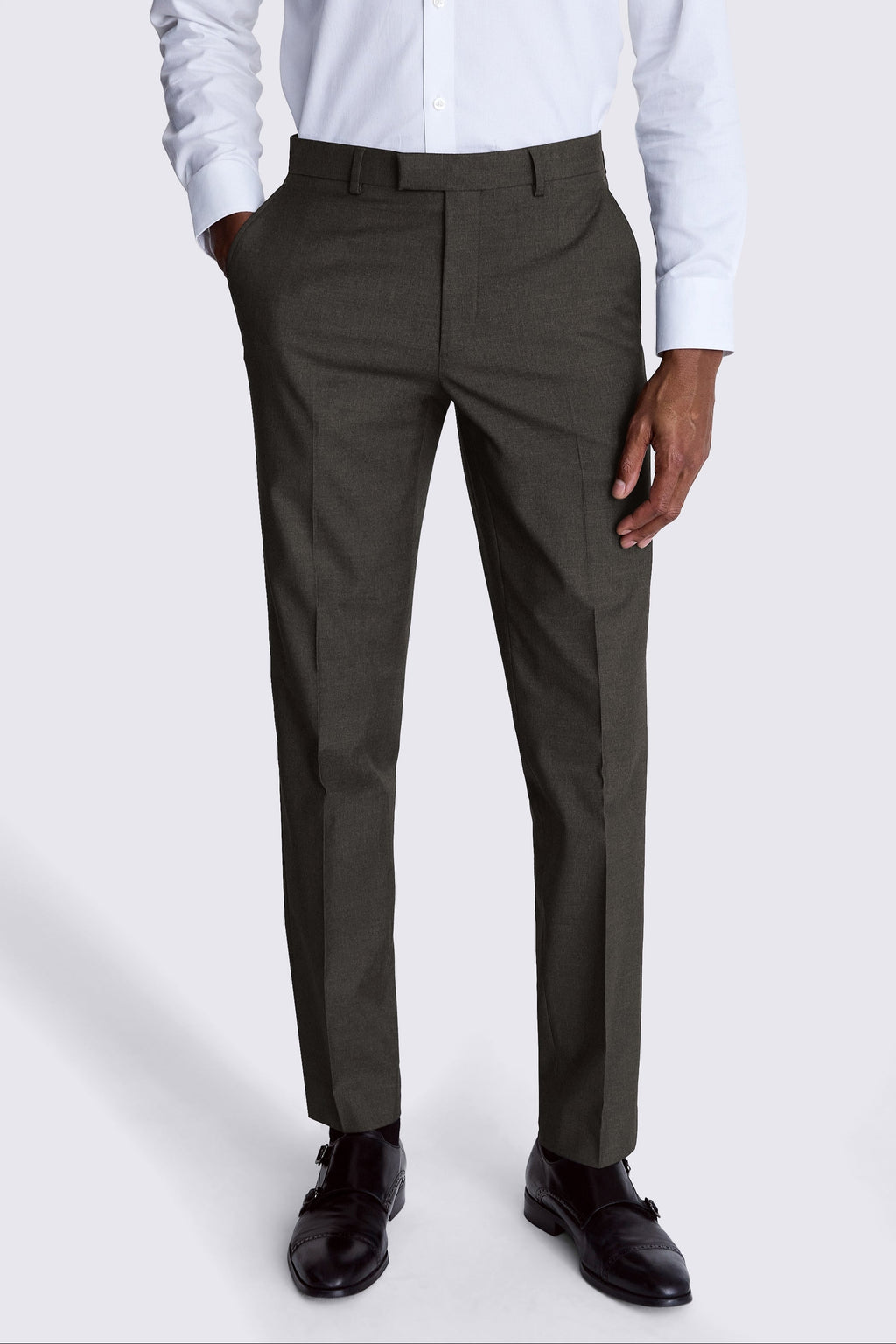 Regular Fit Charcoal Stretch Suit