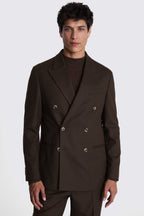 Relaxed Fit Brown Flannel Jacket