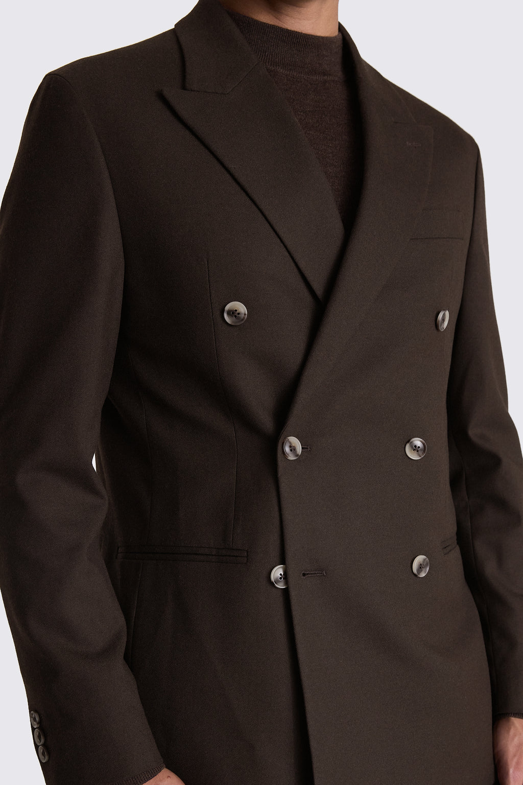 Relaxed Fit Brown Flannel Jacket