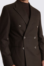 Relaxed Fit Brown Flannel Jacket