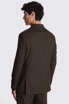 Relaxed Fit Brown Flannel Jacket