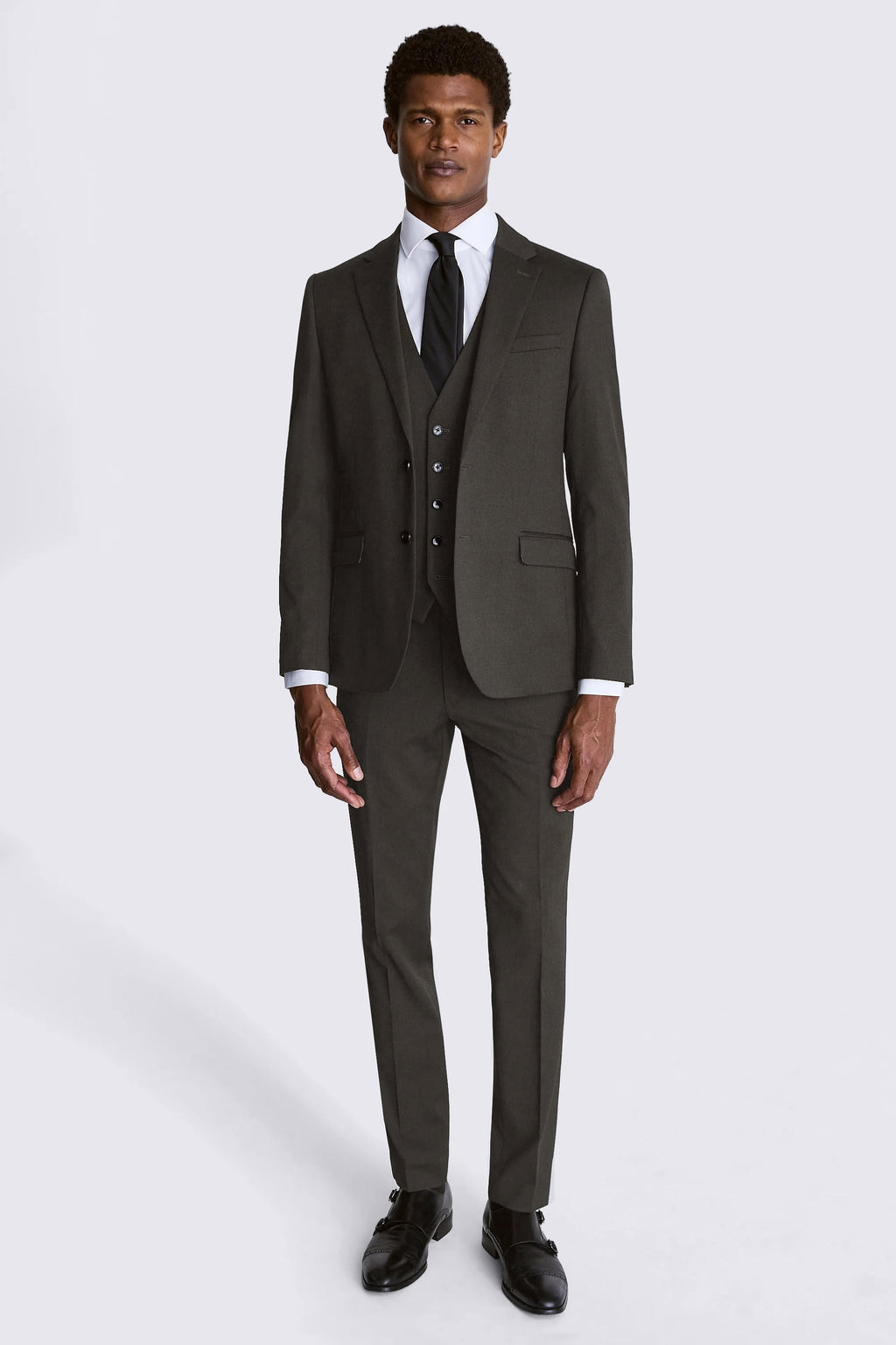 Slim Fit Charcoal Stretch Suit
