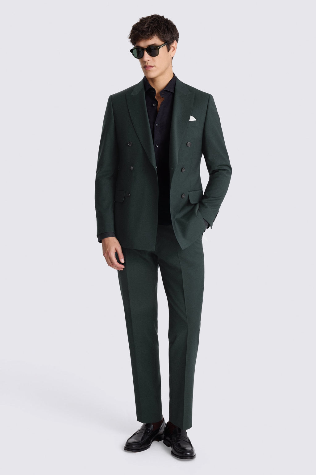 Tailored Fit Bottle Green Performance Suit