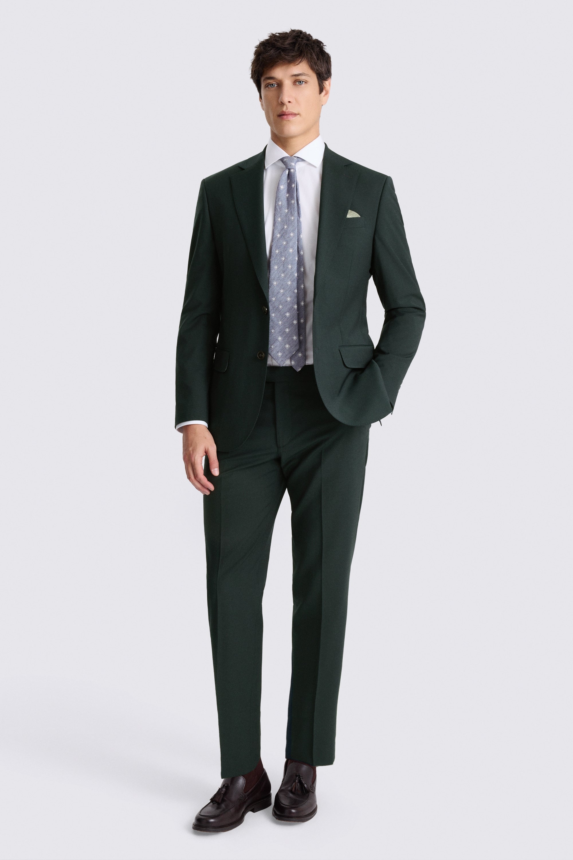 Tailored Fit Bottle Green Performance Suit