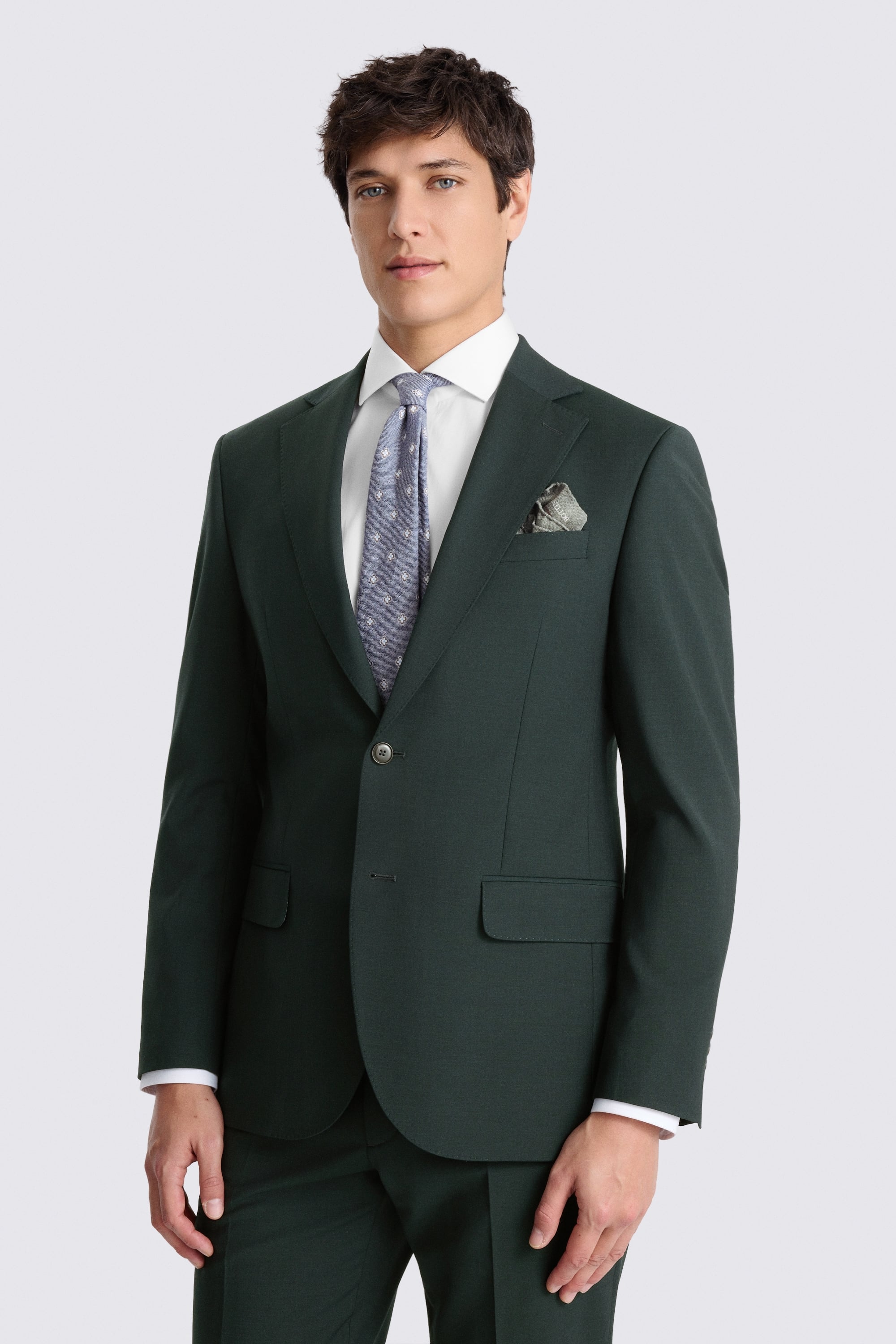 Tailored Fit Bottle Green Performance Suit