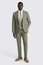 Tailored Fit Sage Herringbone Suit