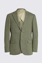 Tailored Fit Sage Herringbone Suit