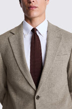 Tailored Fit Stone Donegal Tweed Suit