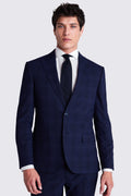 Slim Fit Navy Check Suit