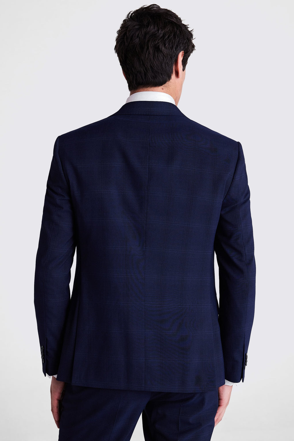 Slim Fit Navy Check Suit