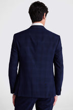 Slim Fit Navy Check Suit