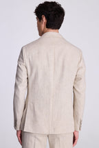 Tailored Fit Ecru Herringbone Suit