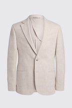 Tailored Fit Ecru Herringbone Suit