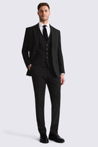 Tailored Fit Black Stretch Suit