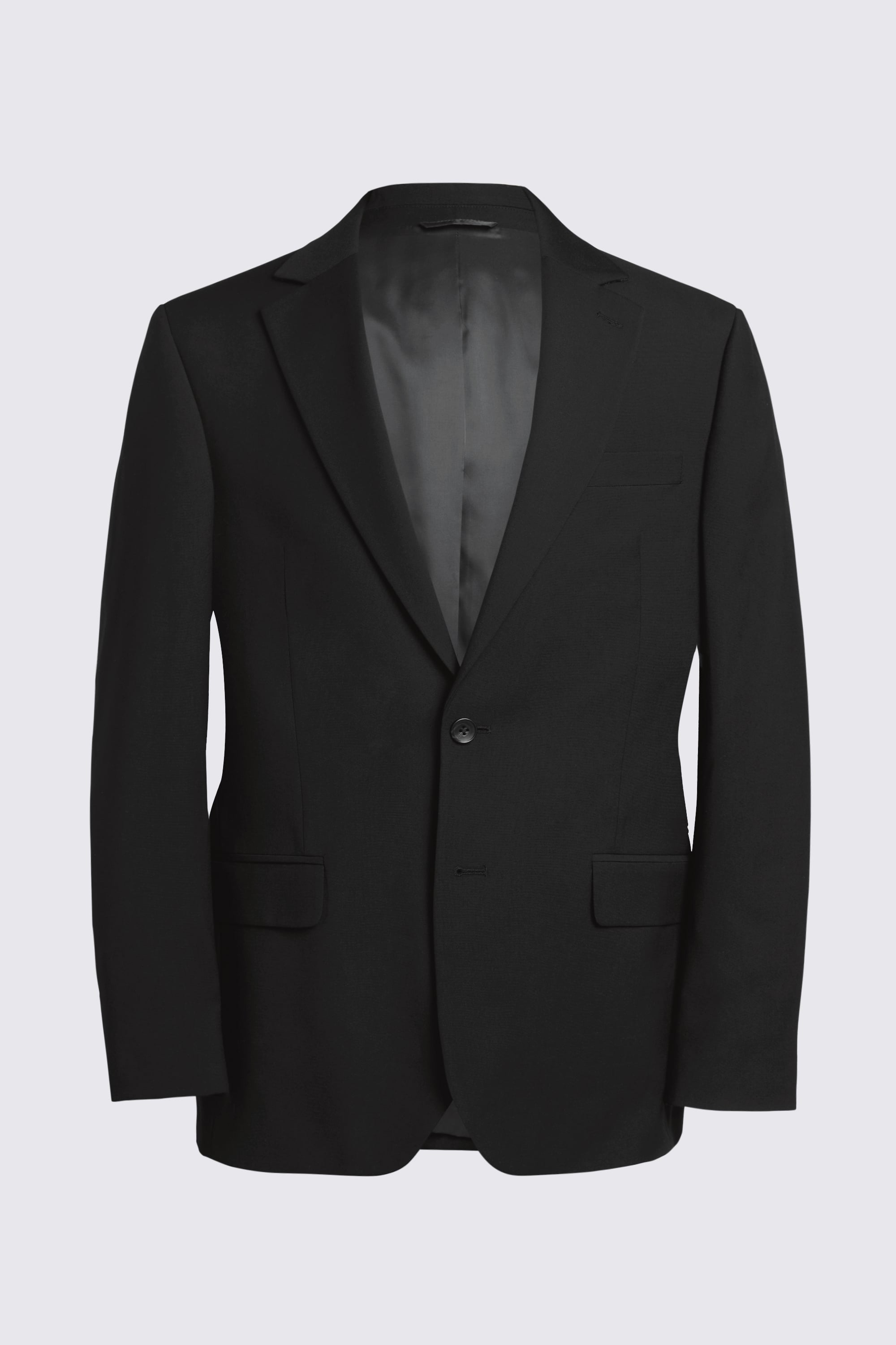 Tailored Fit Black Stretch Suit