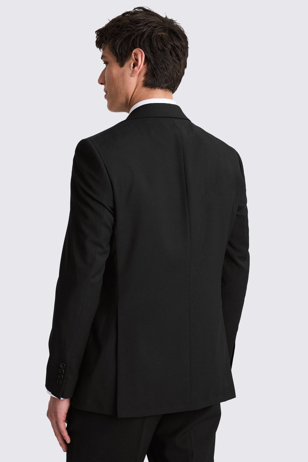 Regular Fit Black Stretch Suit