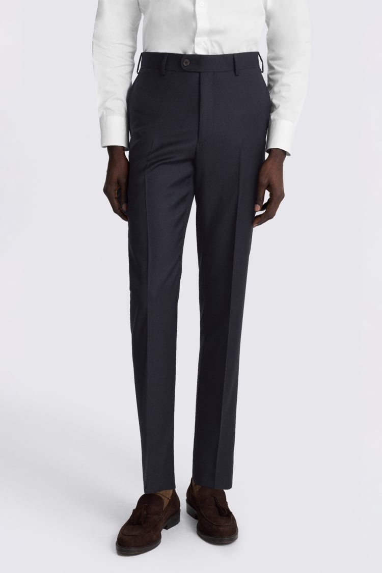 Italian Tailored Fit Navy Twill Suit