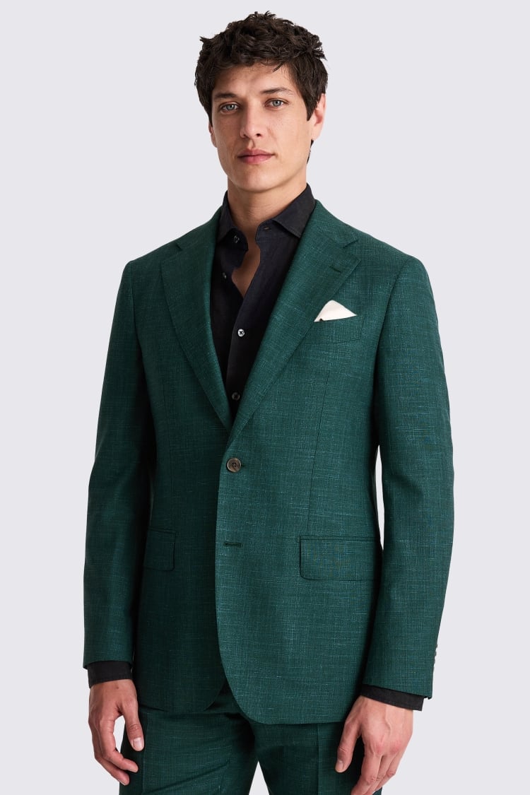 Italian Tailored Fit Emerald Suit