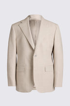 Italian Tailored Fit Taupe Hopsack Suit