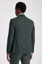 Slim Fit Dark Green Puppytooth Suit