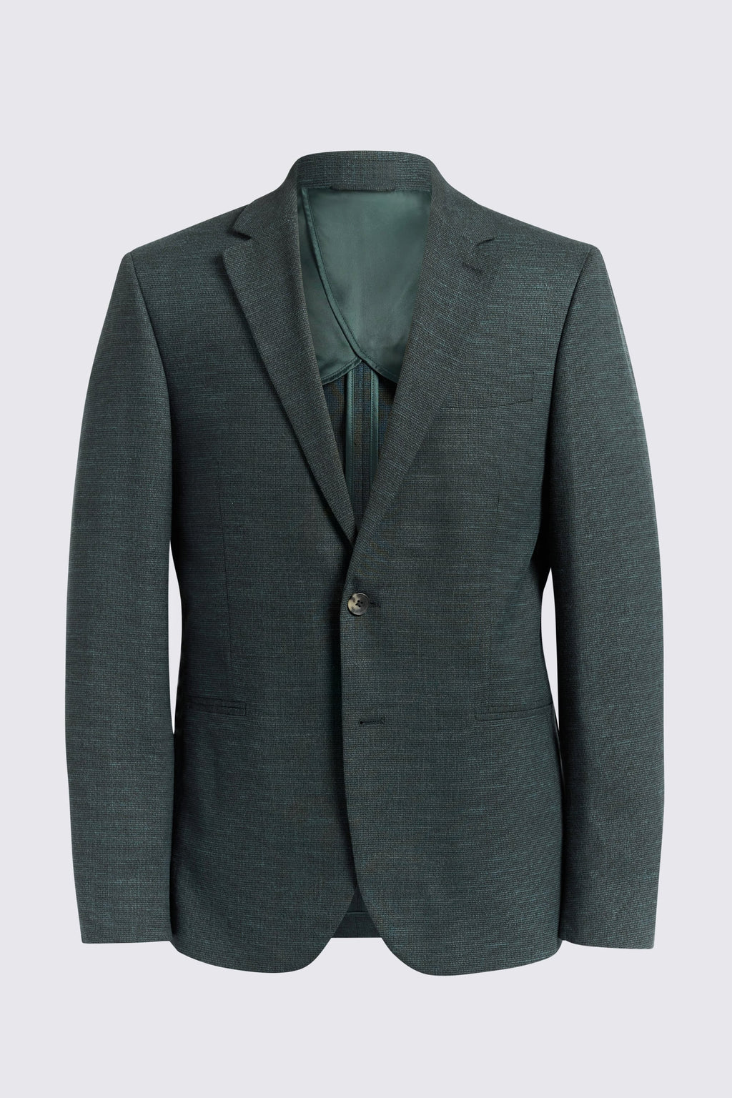 Slim Fit Dark Green Puppytooth Suit