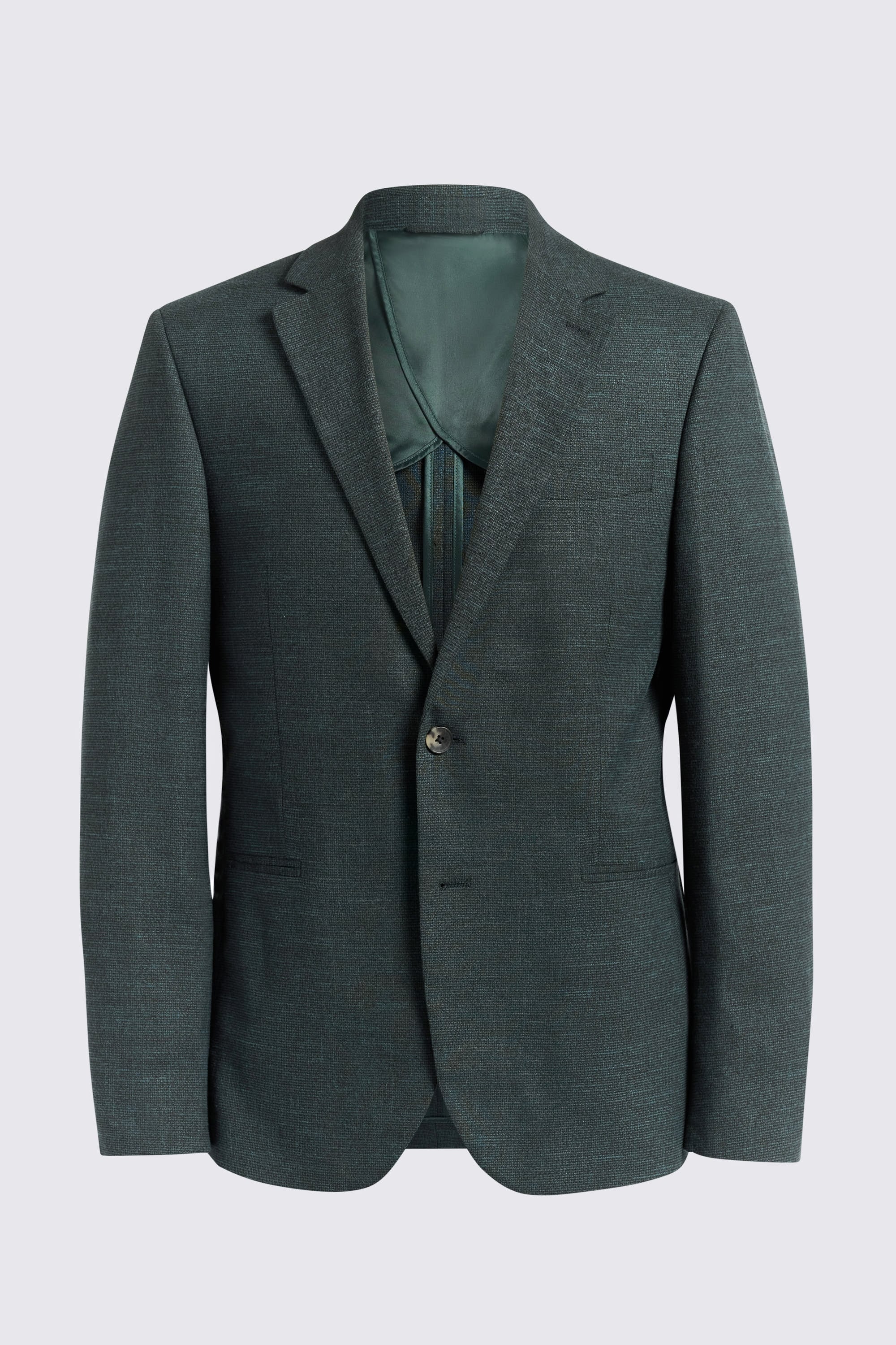 Slim Fit Dark Green Puppytooth Suit