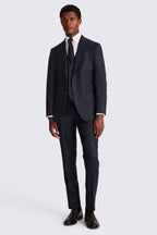 Italian Tailored Fit Plain Blue Suit