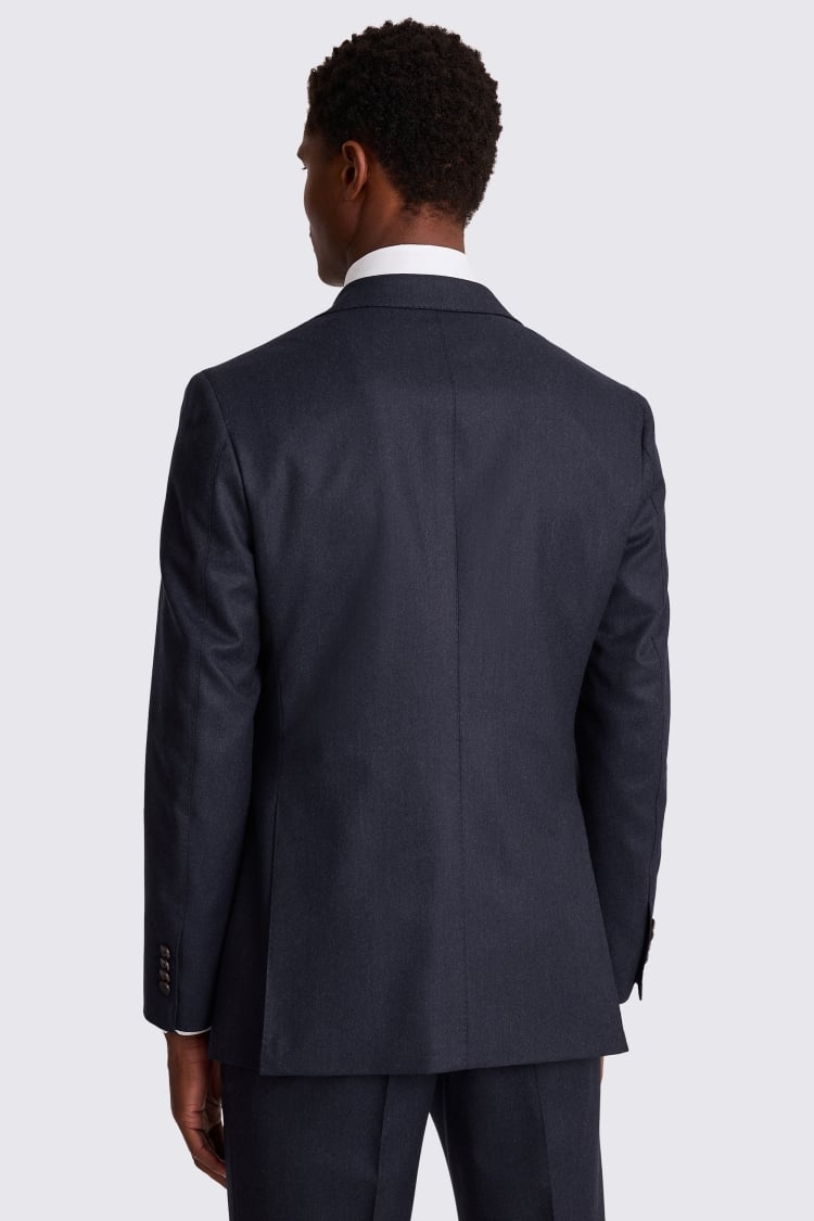Italian Tailored Fit Plain Blue Suit