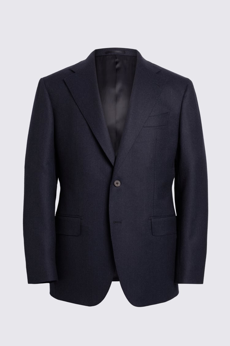 Italian Tailored Fit Plain Blue Suit