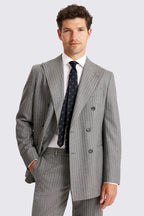 Italian Tailored Fit Grey Stripe Suit