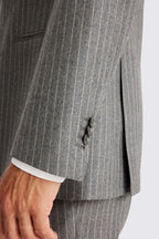 Italian Tailored Fit Grey Stripe Suit
