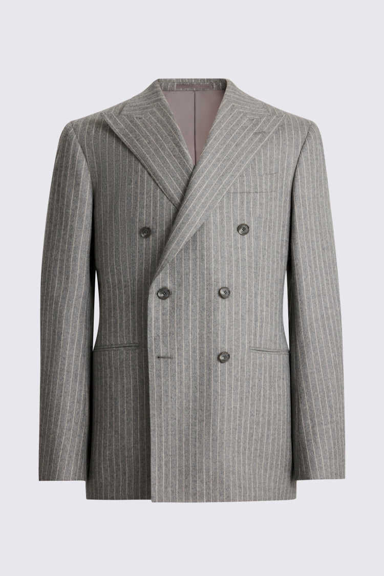 Italian Tailored Fit Grey Stripe Suit