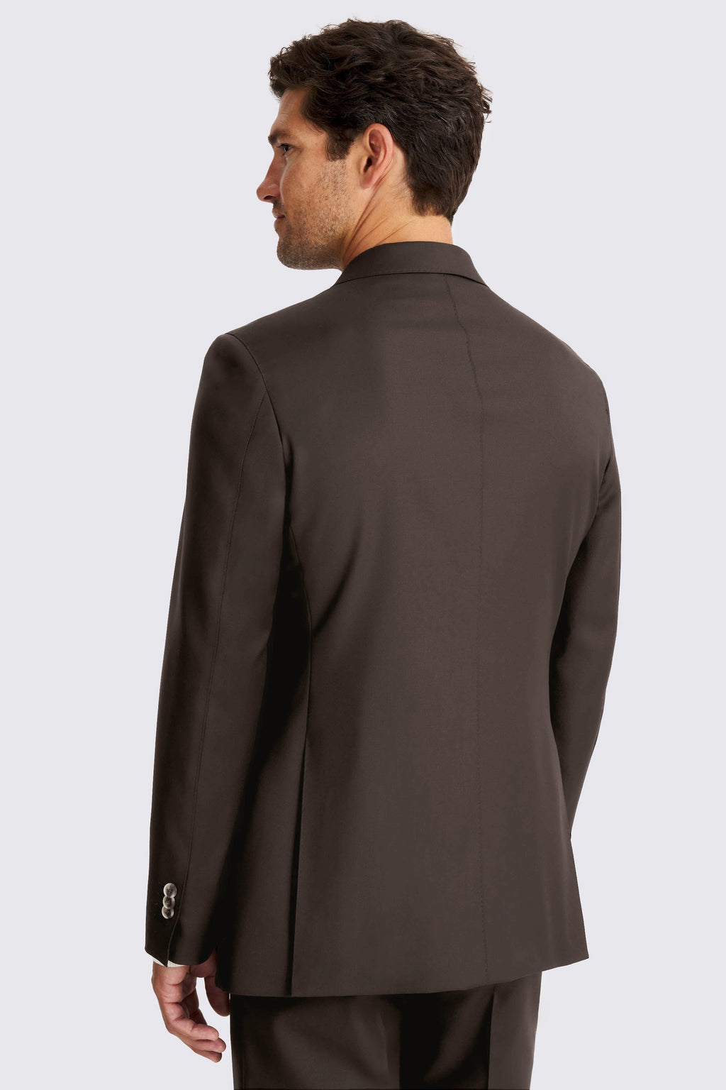 Italian Tailored Fit Brown Twill Suit