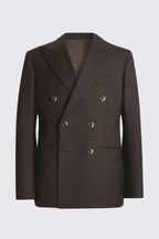 Italian Tailored Fit Brown Twill Suit