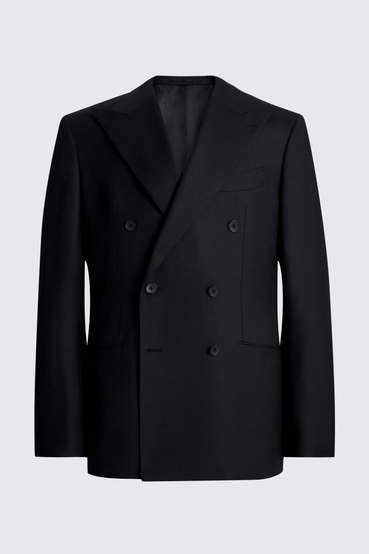 Italian Tailored Fit Navy Puppytooth Suit