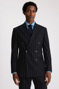 Tailored Fit Navy Stripe Suit