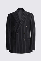 Tailored Fit Navy Stripe Suit