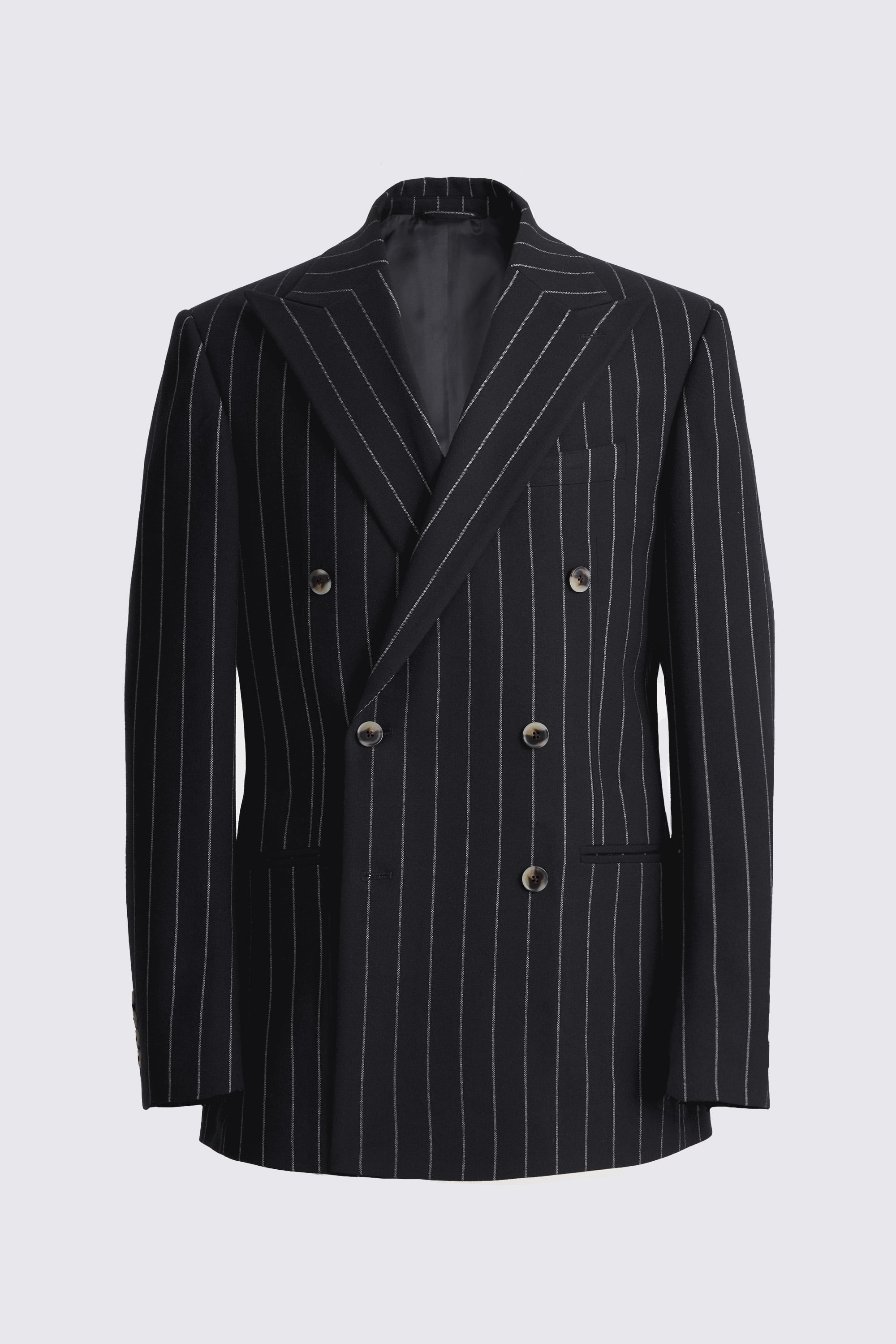 Tailored Fit Navy Stripe Suit