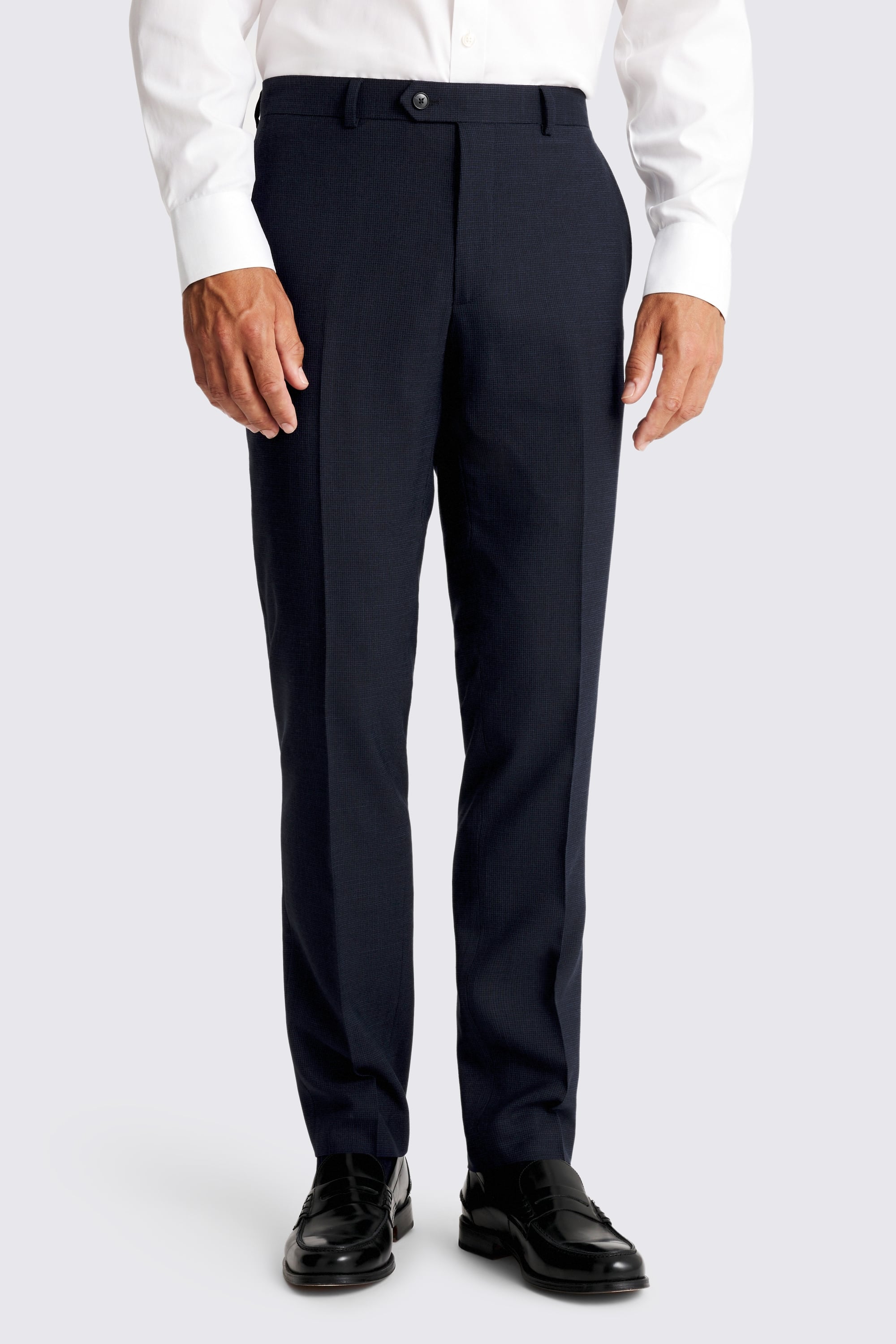 Slim Fit Navy Puppytooth Suit