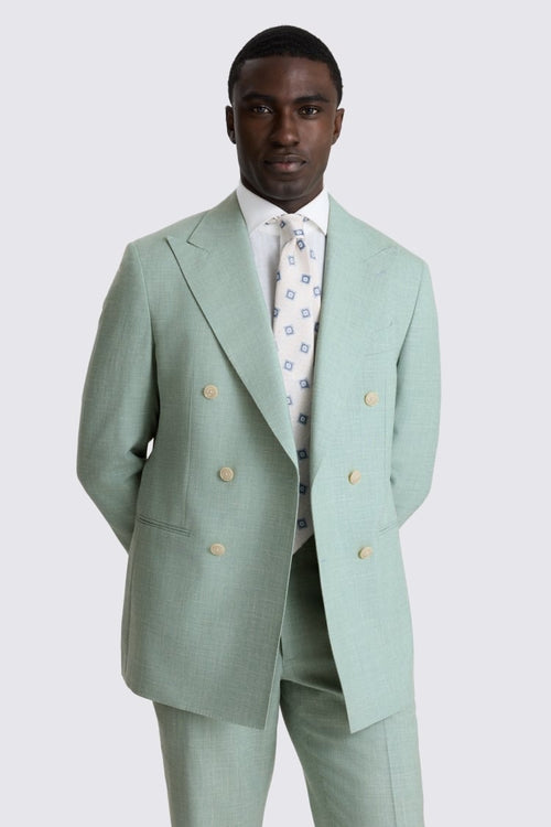 Italian Tailored Fit Aqua Suit