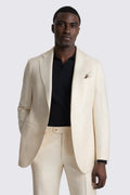 Italian Tailored Fit Off White Twill Suit