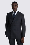 Italian Tailored Fit Navy Check Suit