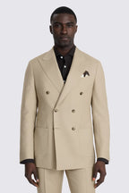 Italian Tailored Fit Latte Twill Suit