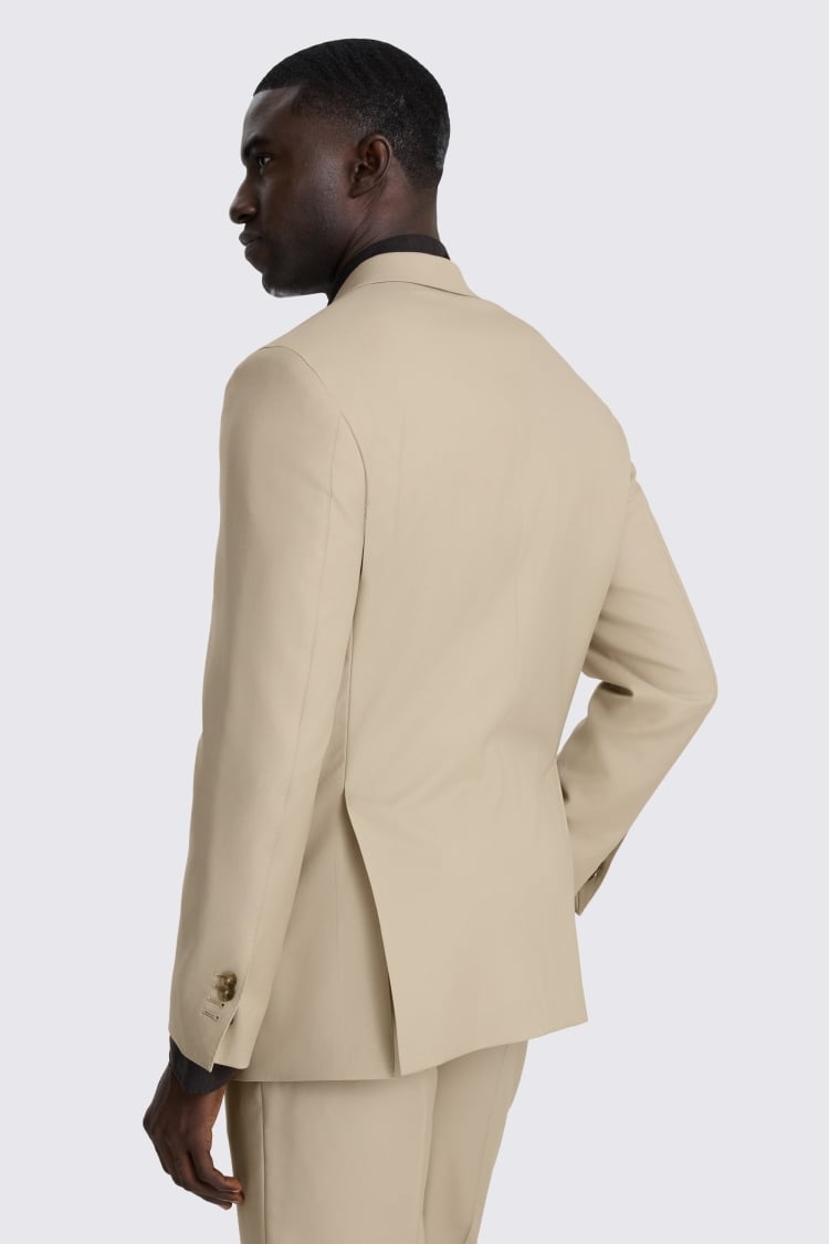 Italian Tailored Fit Latte Twill Suit