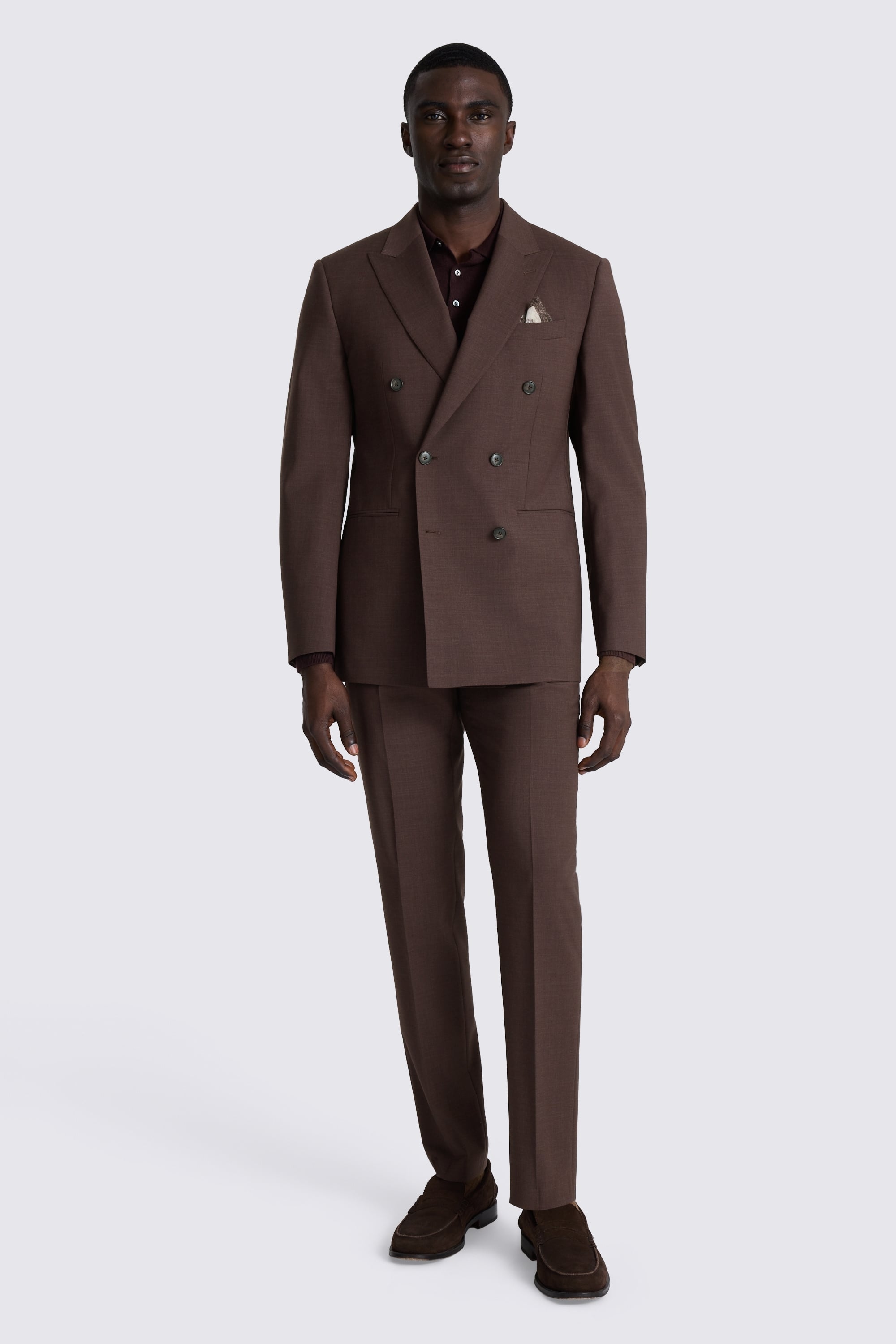 Tailored Fit Dark Plum Performance Suit