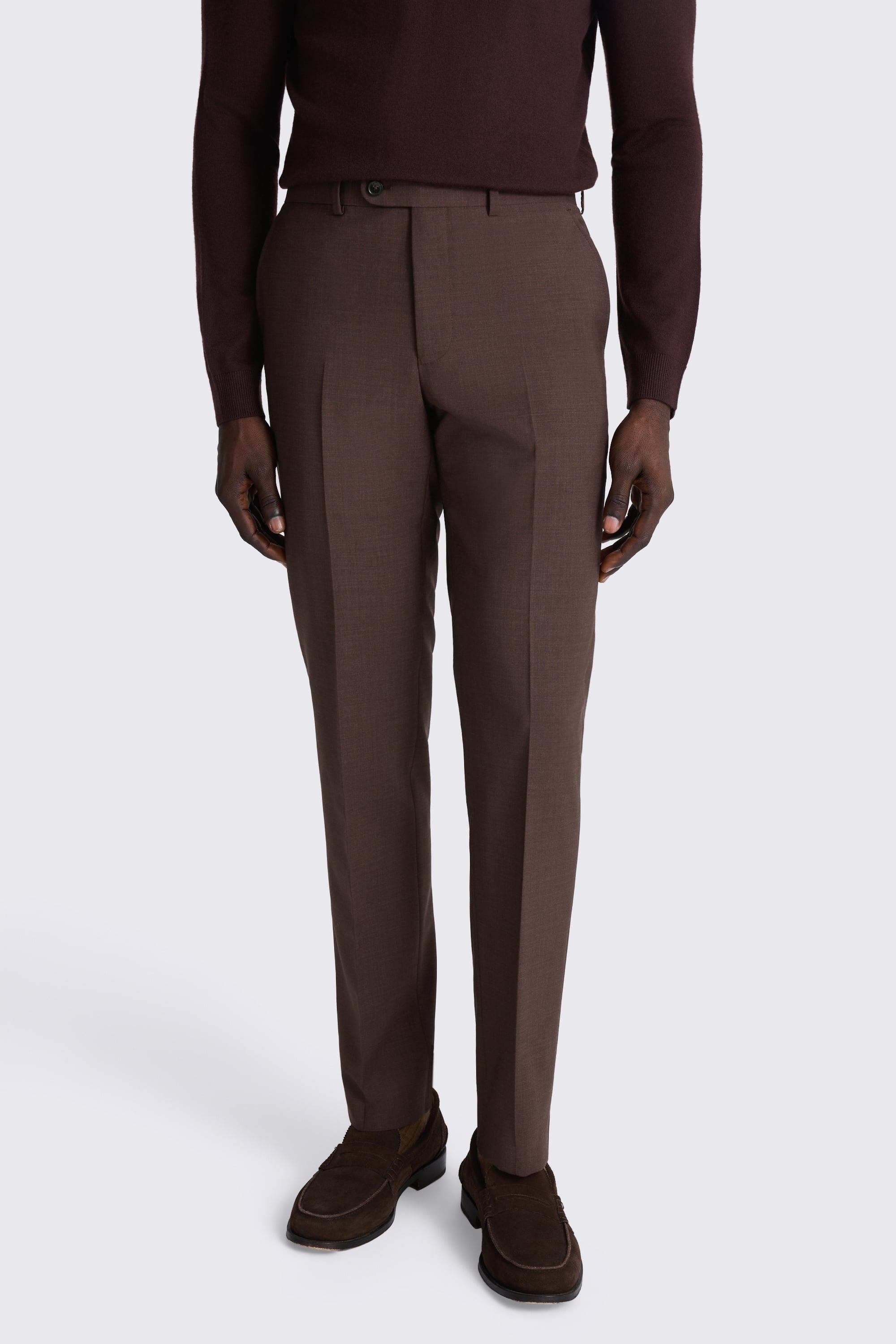 Tailored Fit Dark Plum Performance Suit