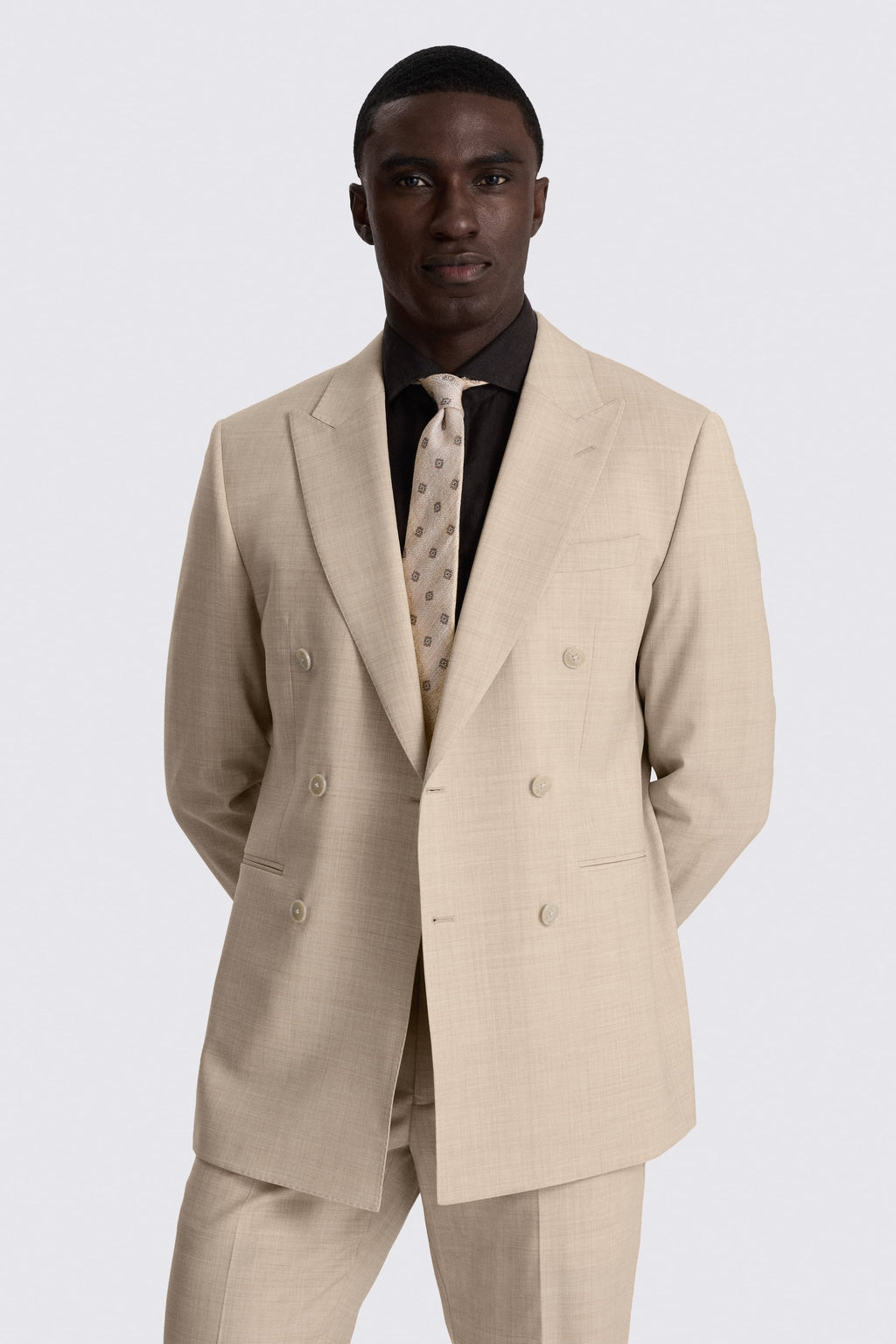 Tailored Fit Neutral Marl Performance Suit