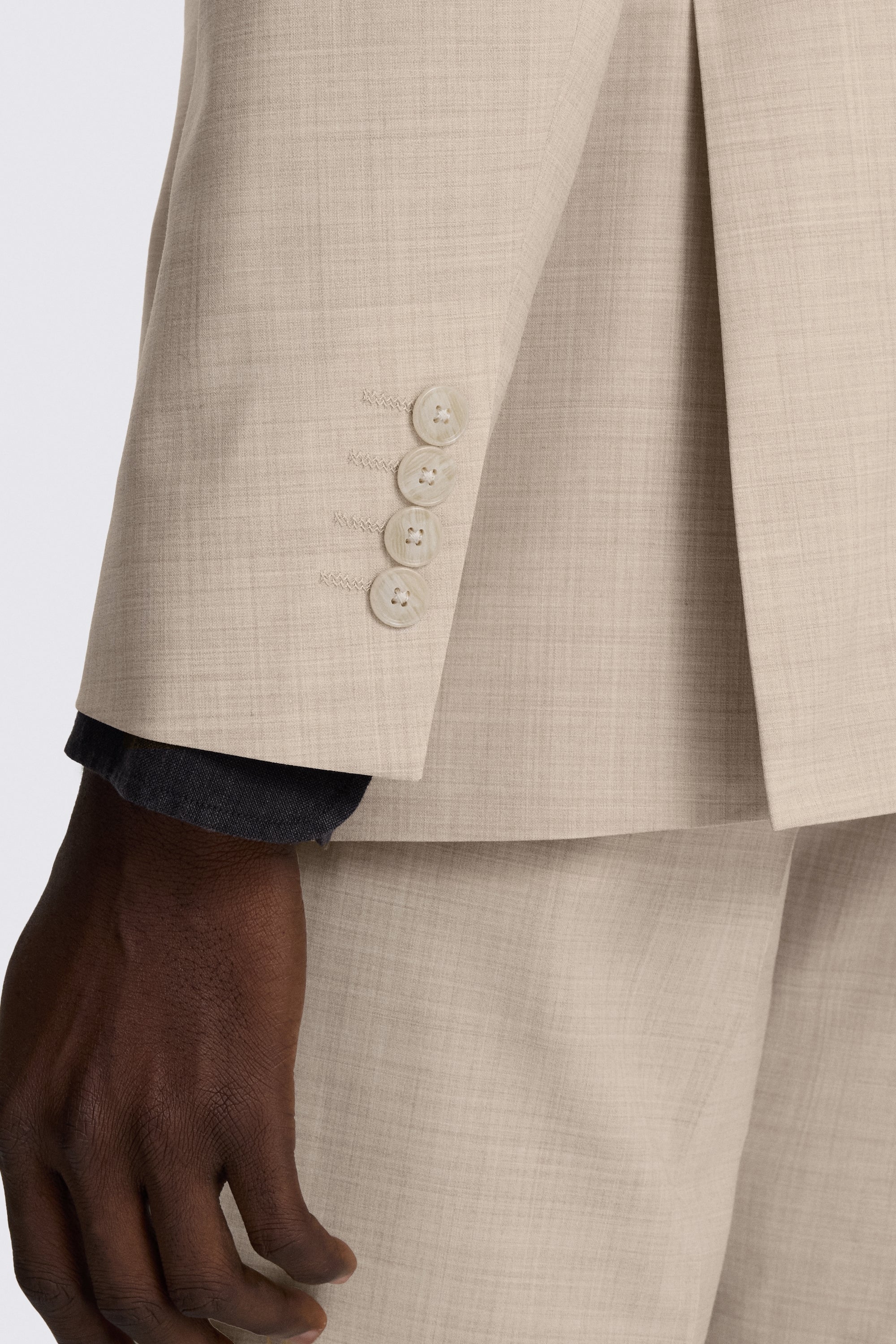 Tailored Fit Neutral Marl Performance Suit