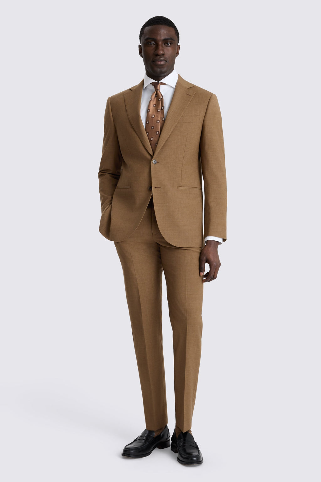 Tailored Fit Chestnut Performance Suit