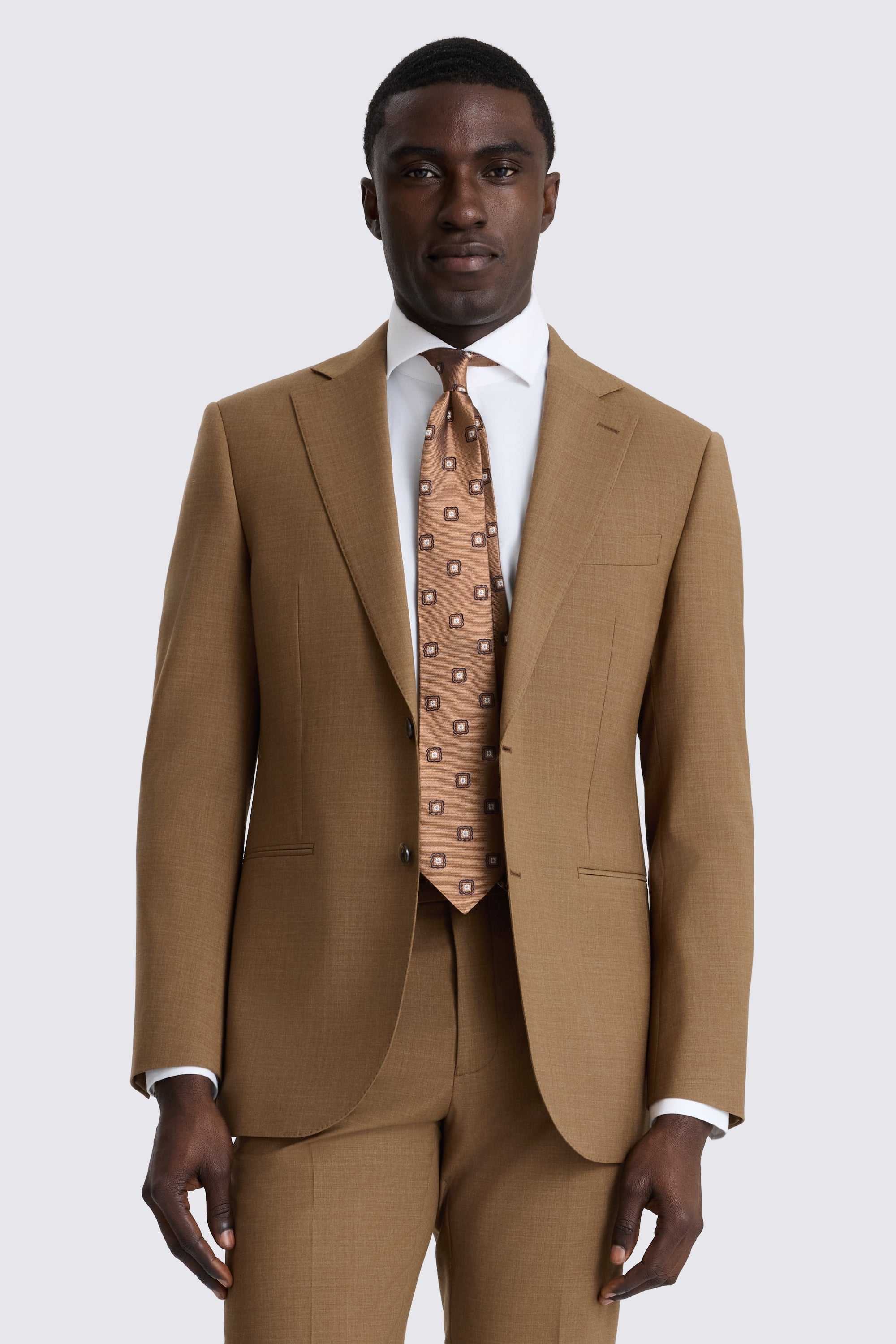 Tailored Fit Chestnut Performance Suit